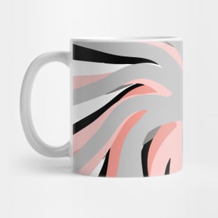 Geometric. vane. pink. white. grey. colorful. abstract. Mug